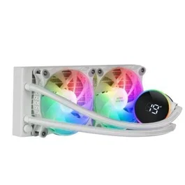 Mars Gaming Refrigeración líquida FRGB ML-LCD 240 Blanco Intel LGA 2066/2011/1700/1200/1156/1155/1151/1150 AMD AM5/AM4